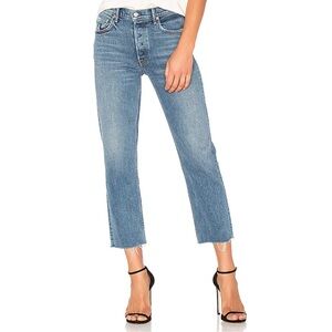 GRLFRND Helena Straight Crop High Rise Jeans in Groovy Situation